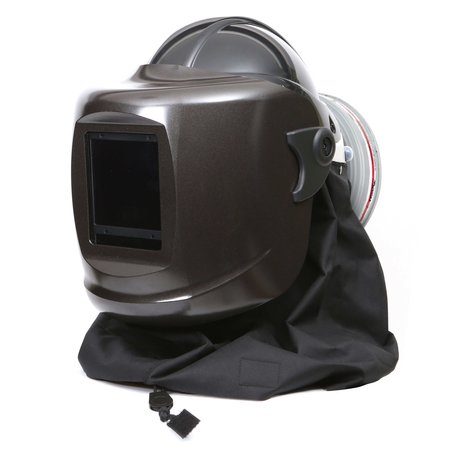 PUREFLO PF60ESM+ Hard Hat Black, Black Neck Cape, HE/HF/HC Filter, Features: No belts, no hoses Gentex Corp